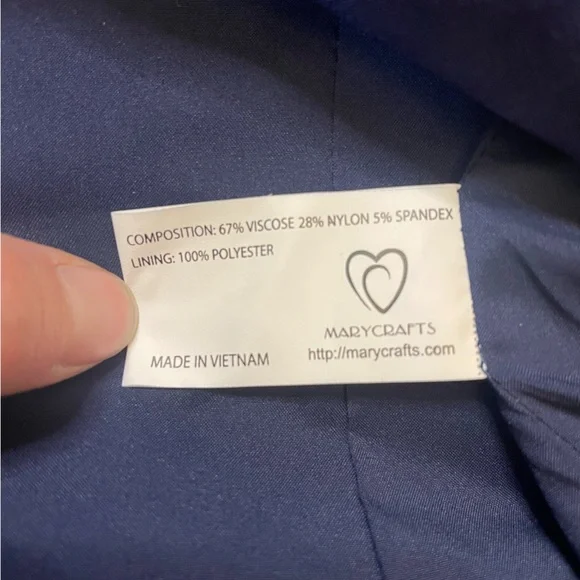 NWT Mary Crafts size 2 blue blazer - Picture 6 of 8